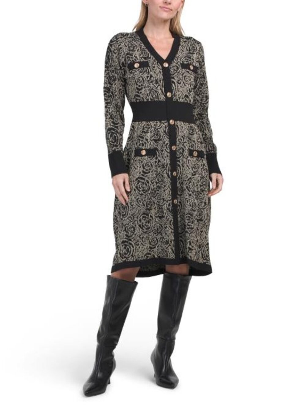 NANCY YANG Sweater Knit Dress